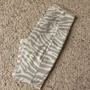 Zebra print leggings!